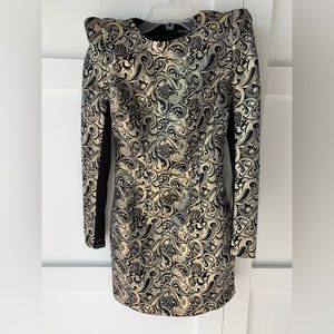 Brocade Avant Garde Cocktail Dress